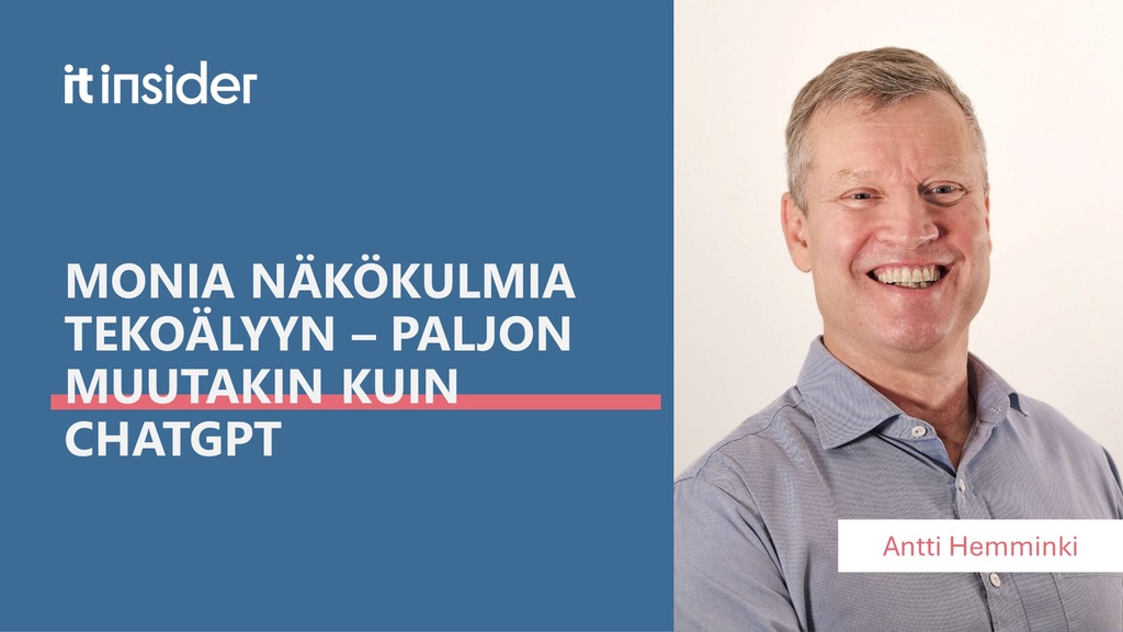 Tekoäly on muutakin kuin ChatGPT